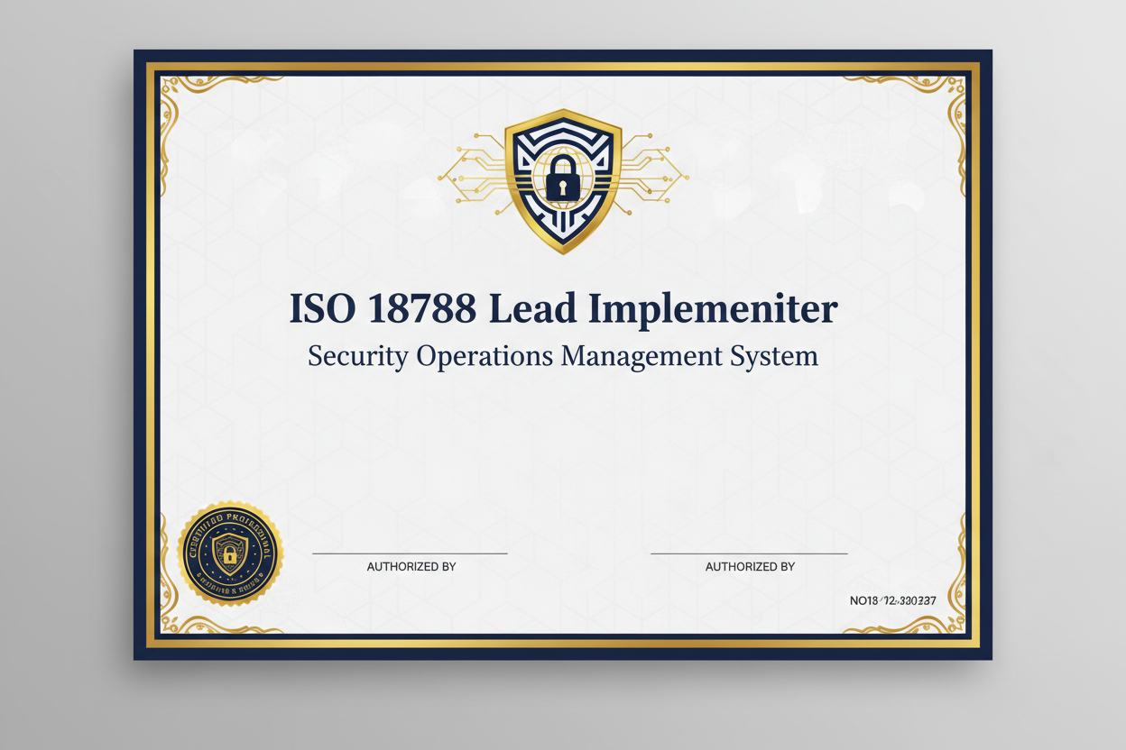 ISO 18788 Lead Implementer-Security Operations Management System